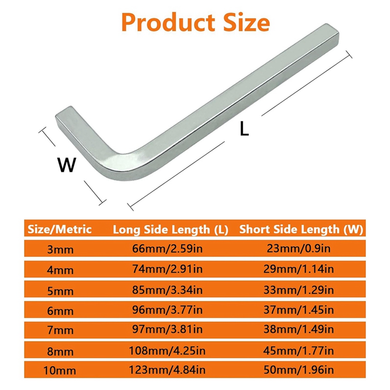 7Pcs Square Head Wrench Set L  - Wrench Set review and price